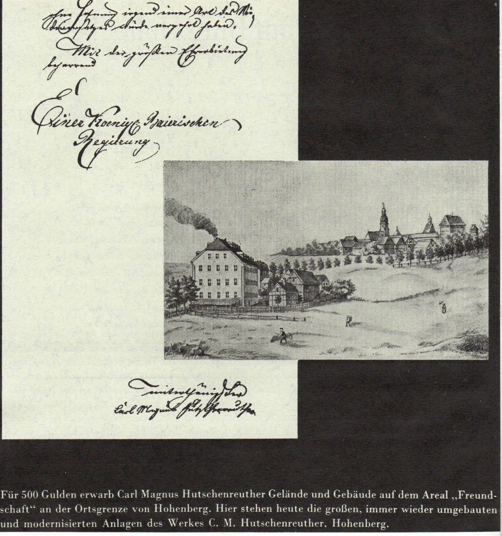 Urkunde Hutschenreuther Hohenberg