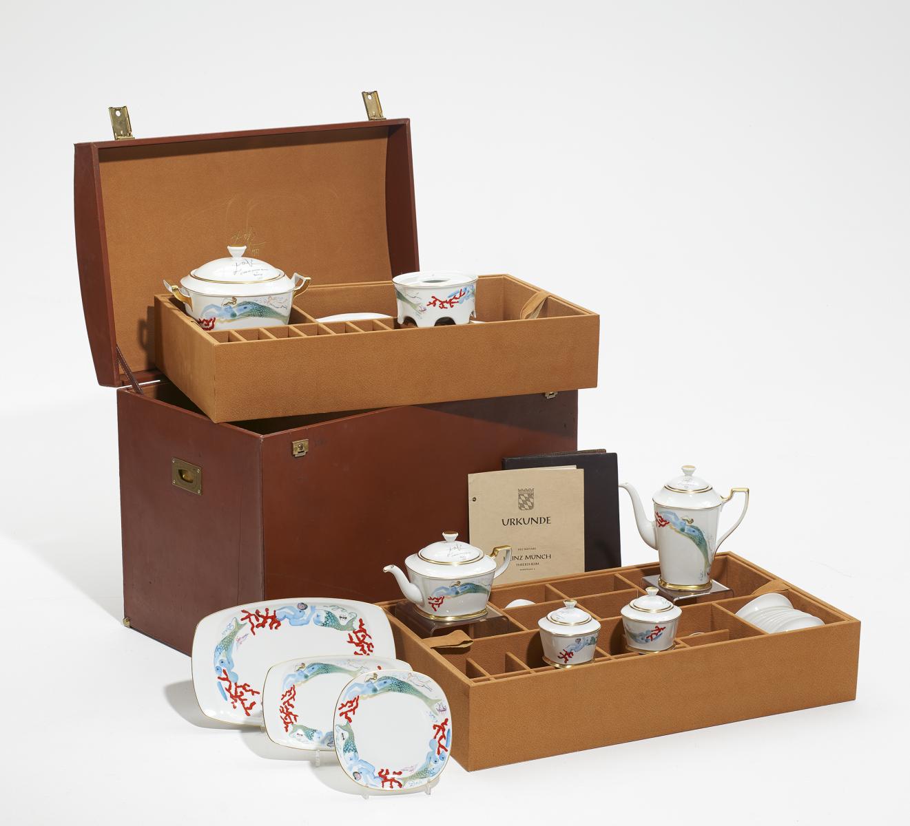 Schirnding Kaffeeservice von Salvador Dalí – „Sirenas peinadas con coral y hormiga“