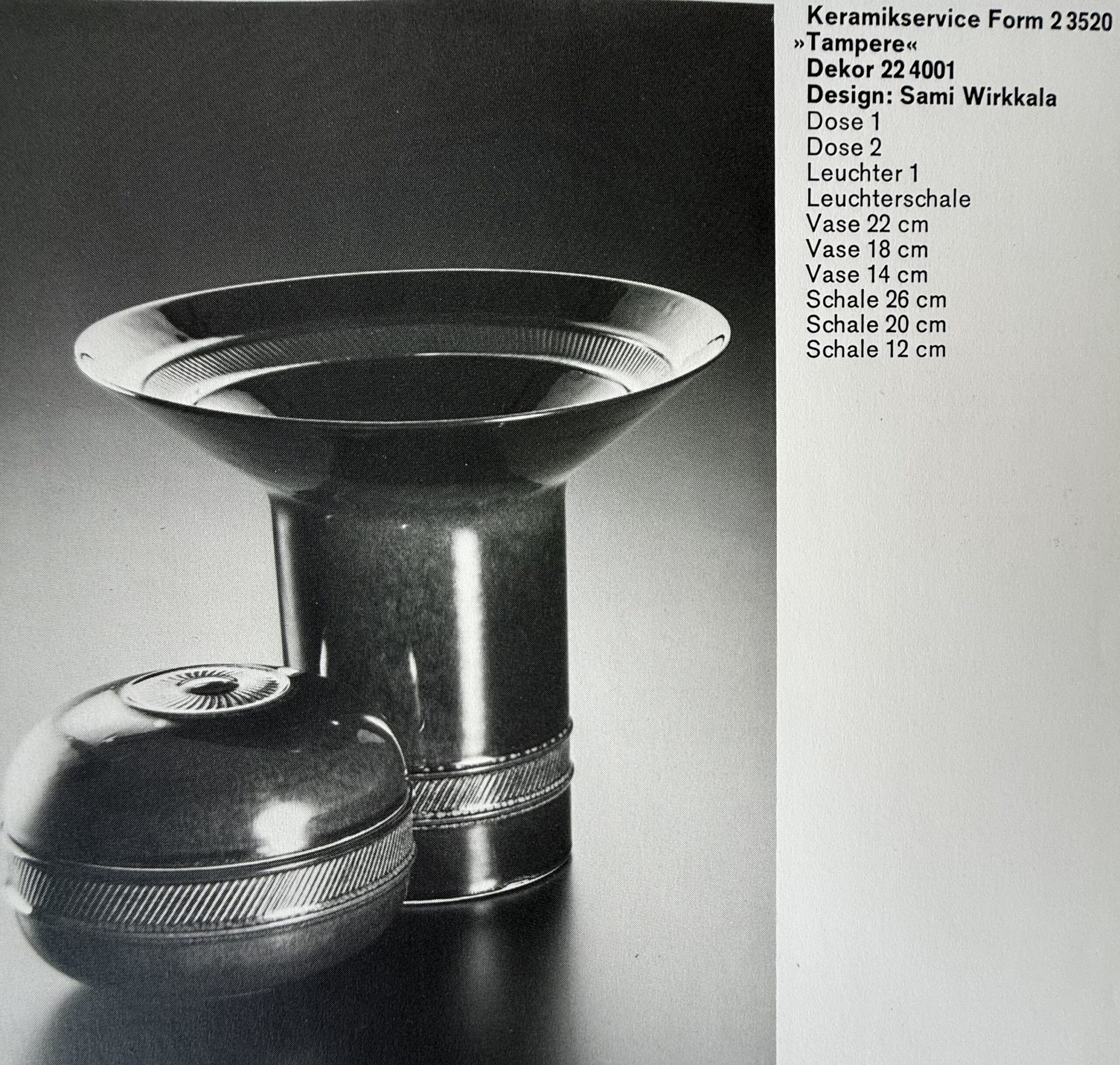 Rosenthal Keramikservice „Tampere“ von Sami Wirkkala